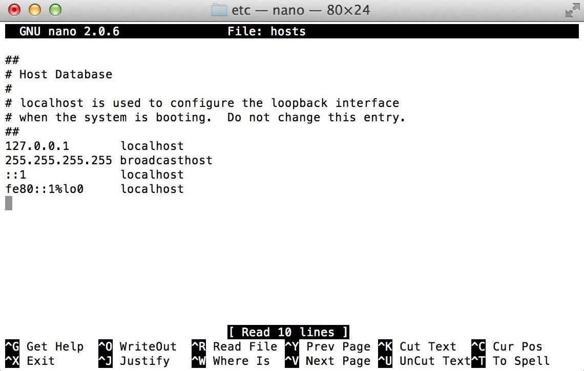 Host File For Mac Os X